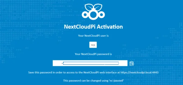NextCloud Passwort eingabe